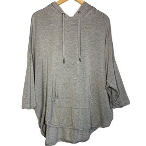 Workshop Republic womens grey sweatshirt 3/4 sleeve oversized sweater size L